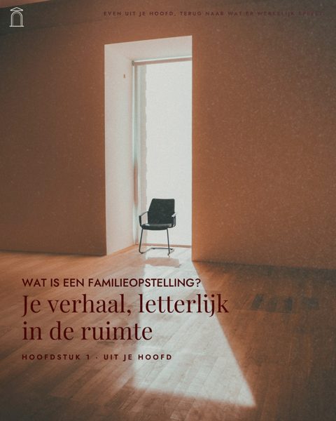 Instagram-post: Wat is een familieopstelling? Je verhaal, letterlijk in de ruimte